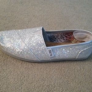 Bobs Silver Glitter flat